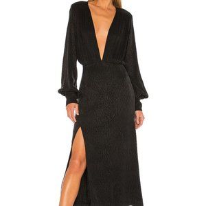 ELLEJAY Black Lowcut Keyhole Emily Dress